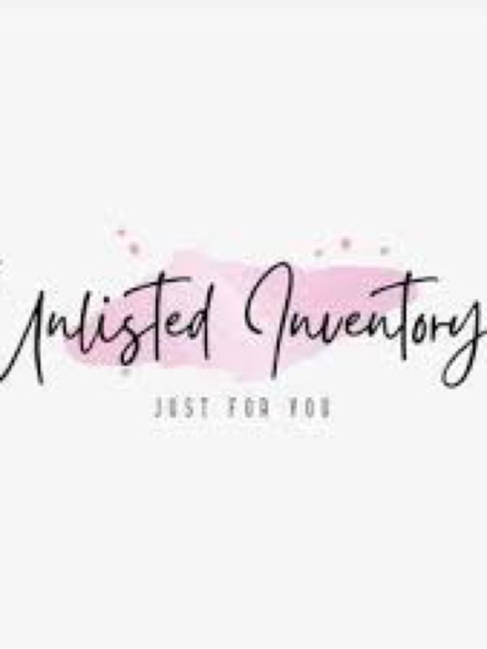 Unlisted Inventory Graphic Pink Brush Logo